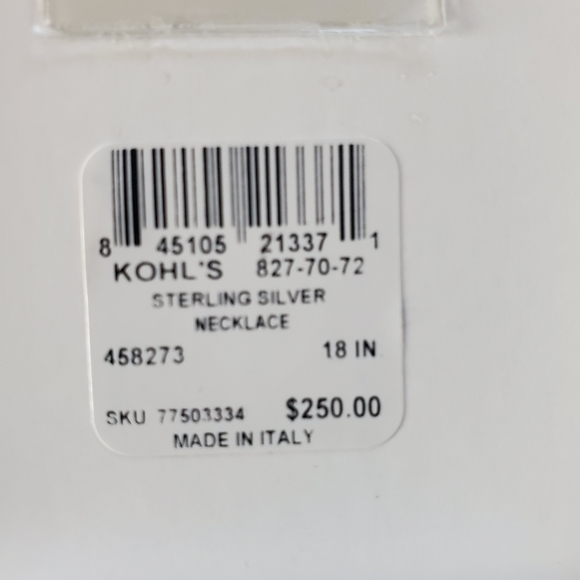 18" Italy 926 Sterling Silver Necklace - Picture 3 of 6